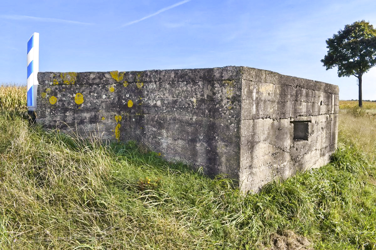 Ligne Maginot - ALTE STRASSE - (Observatoire d'infanterie) - Côté nord: mur plein