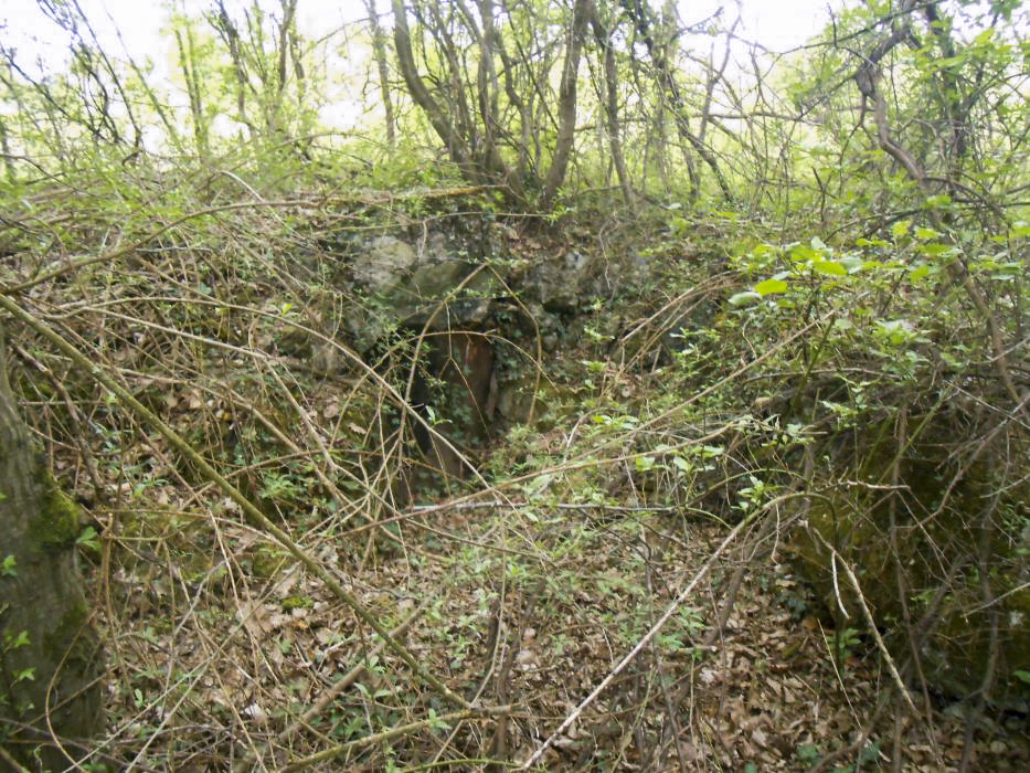 Ligne Maginot - HETTENSCHLAG 4 - (Blockhaus pour arme infanterie) - Galerie et destruction de la coupole
