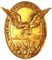Ligne Maginot - Insigne du SF de FAULQUEMONT - Inscriptions à l
