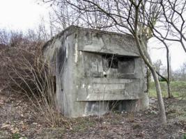 Ligne Maginot - Blockhaus de Pont du Rhin Centre 3 - Les créneaux sud-est sur deux étages