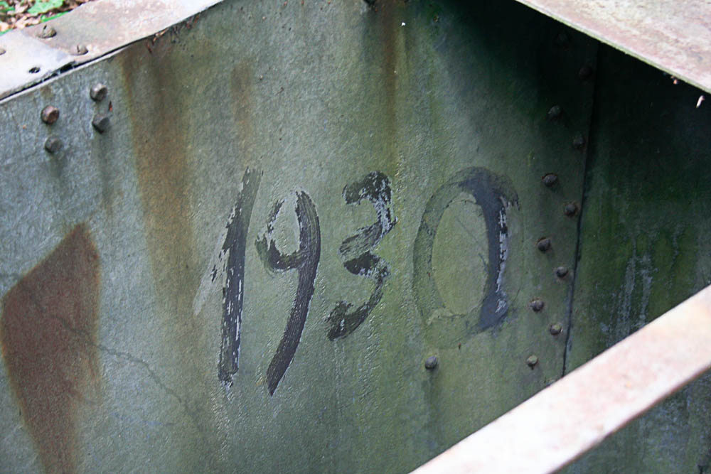 Ligne Maginot - CB48 - BOIS DE LA FANK - (Observatoire d'infanterie) - Inscription sur les parois de l'observatoire 