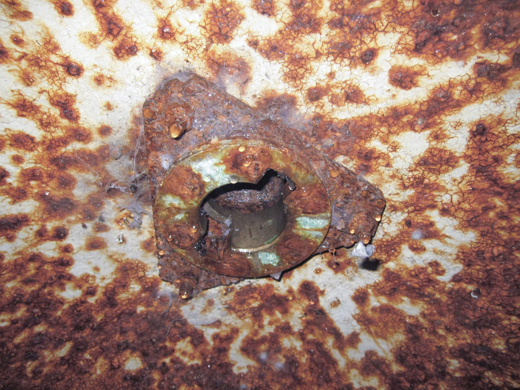 Ligne Maginot - HOCHWALD Haut Avant - Bloc 20 - O7 ( Observatoire d'artillerie ) - Cloche GFM - bague support pour périscope J2
