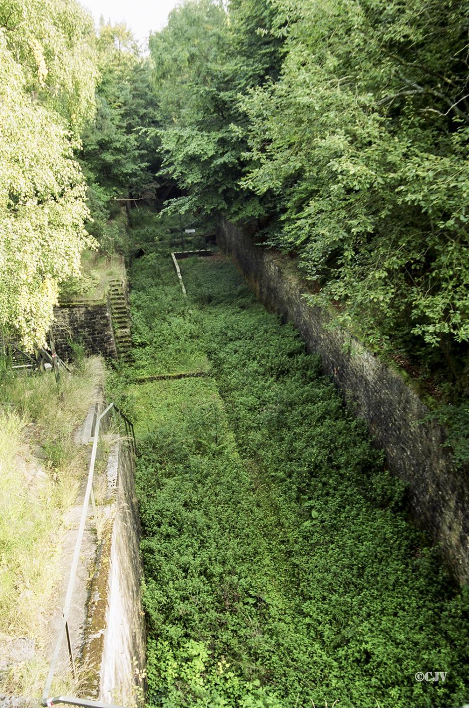 Ligne Maginot - HOCHWALD (FOSSé ANTICHAR DU) - (Obstacle antichar) - Le fossé antichar au niveau de la casemate C5