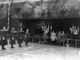 Ligne Maginot - HACKENBERG - A19 (Ouvrage d'artillerie) - Visite officielle
Le roi George VI visite le Hackenberg accompagné par le Général Gamelin