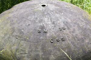 Ligne Maginot - Casemate 27/3 - Friesenheim - Cloche GFM, détail de l'inscription