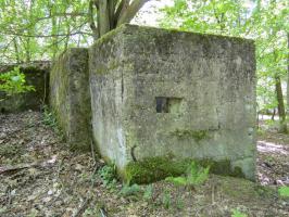 Ligne Maginot - ALLEE DU DEIESLACH 1 - (Blockhaus pour arme infanterie) - Créneau dans l'accès bétonné