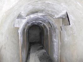 Ligne Maginot - TUNNEL DE L'ECLUSE - (DMP - Dispositif de Mine Permanent) - Galerie de minage et système de fermeture