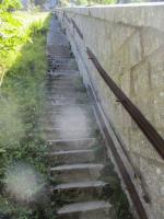 Ligne Maginot - Blockhaus du CHAUFFAUD - Vue prise depuis l'escalier menant au fort du Larmont Inférieur (Ft Mahler)