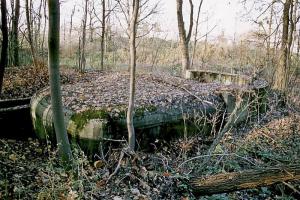Ligne Maginot - OUVRAGE NEY-RAPP - (Position d'artillerie préparée) - La cuve nord qui flanquait le Rhin au nord de Strasbourg, vers le sous-secteur de Herrlisheim