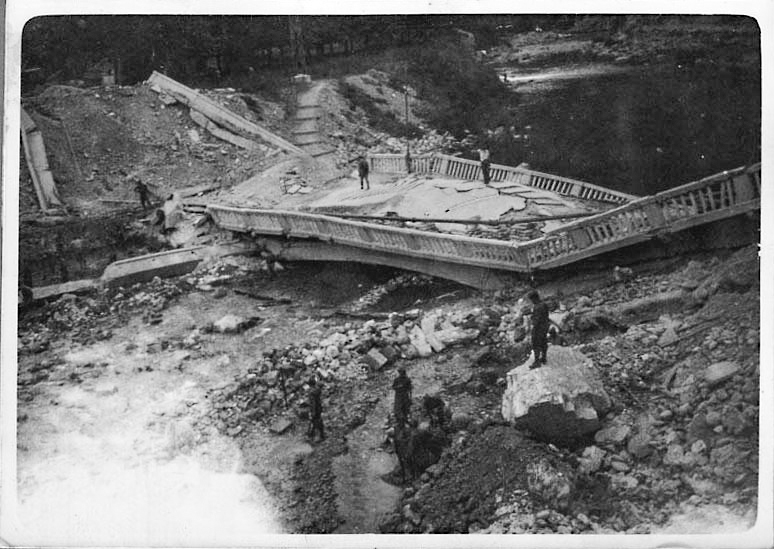 Ligne Maginot - PONT INFERIEUR (DMP - Dispositif de Mine Permanent) - La destruction du pont à Breil-sur-Roya.
Dispositif de mines permanent n° 23bis