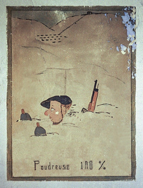 Ligne Maginot - Camp des fourches - Peinture murale
