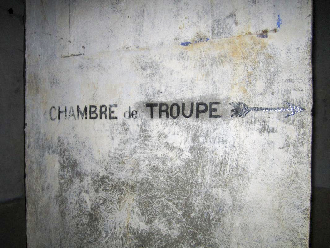 Ligne Maginot - OBERROEDERN NORD - (Casemate d'infanterie - Double) - Inscription 'chambre de troupe'