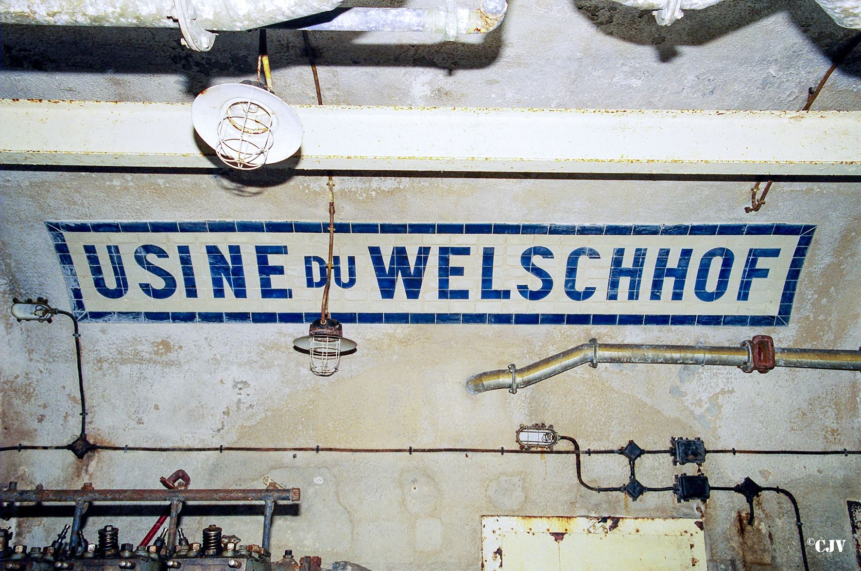 Ligne Maginot - WELSCHHOF - (Ouvrage d'infanterie) - L'usine électrique
Mosaïque typique des ouvrages de ce secteur