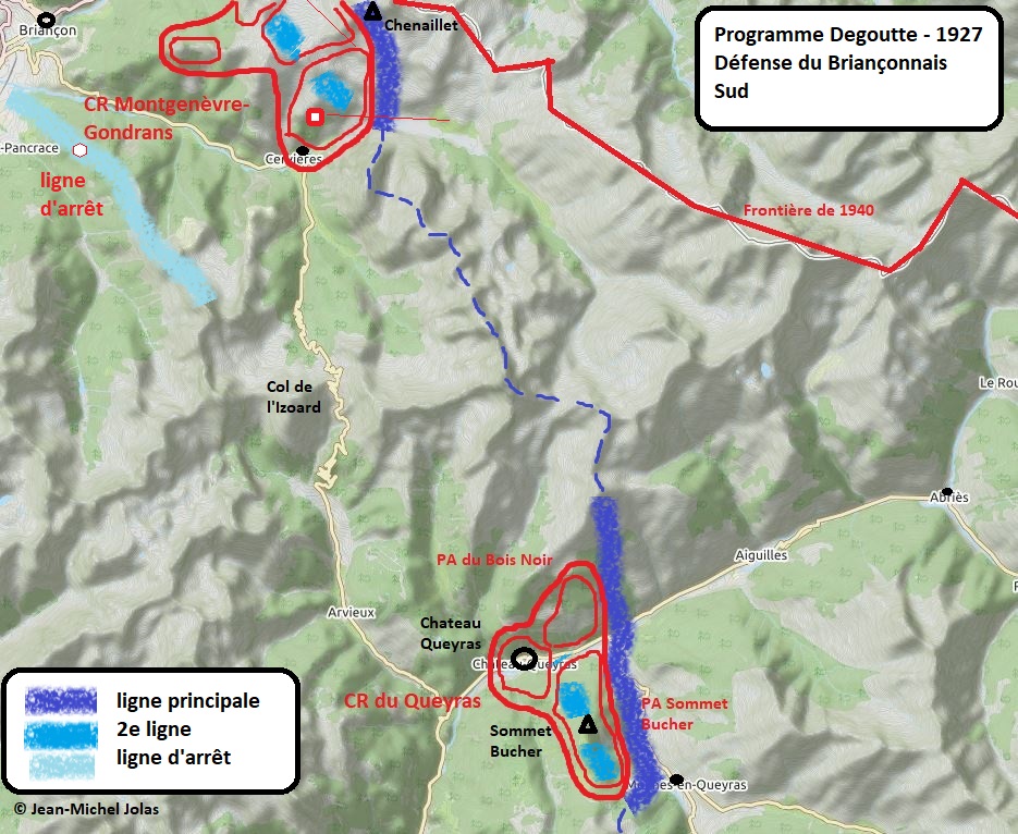 Ligne Maginot - Programme Degoutte - Briançon Sud - 