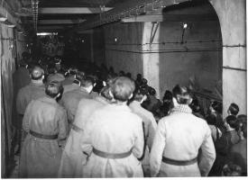Ligne Maginot - HACKENBERG - A19 - (Ouvrage d'artillerie) - La messe de Noël 1939, 
Photo prise dans le cadre du reportage fait sur l'ouvrage en décembre 39