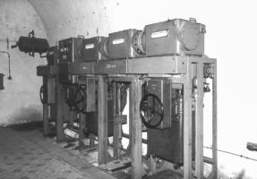 Ligne Maginot - SCHOENENBOURG - (Ouvrage d'artillerie) - L'arrivée électrique haute tension depuis Haguenau et les cellules de protection des transformateurs HT-BT alimentant l'ouvrage en temps de paix