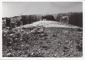 Ligne Maginot - Ouvrage d'artillerie du MONTE-GROSSO - La cloche GFM du bloc 5 après les combats.