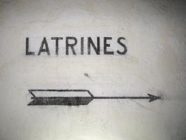 Ligne Maginot - HOFFEN ( Casemate d'infanterie ) - Inscription 'latrines'