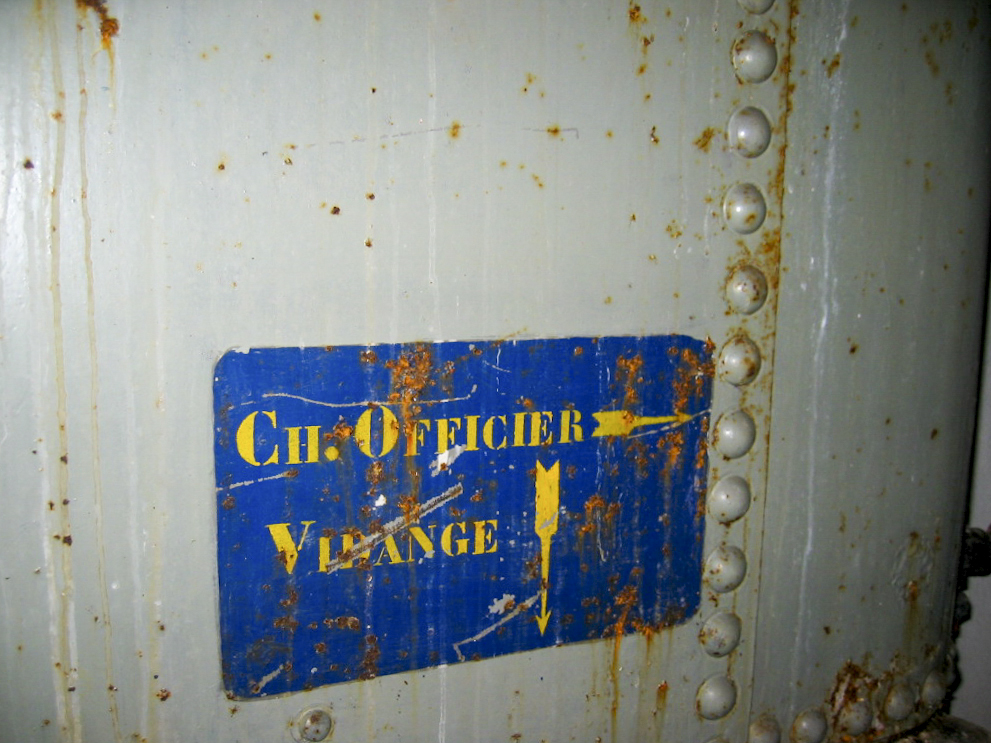 Ligne Maginot - HETTANGE GRANDE - O9 - (Observatoire d'artillerie) - Inscription sur le réservoir d'eau