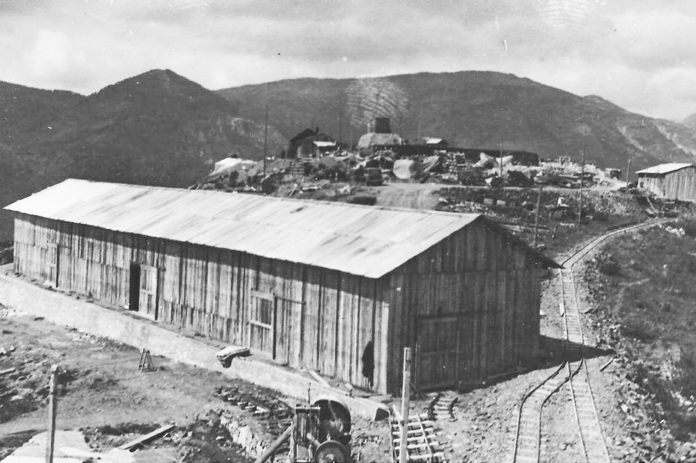 Ligne Maginot - MONTE GROSSO (MG) - E02 - (Ouvrage d'artillerie) - La construction de l'ouvrage, 
Photo Sté Roussel de Nancy