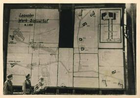 Ligne Maginot - SIMSERHOF - (Ouvrage d'artillerie) - Le plan de l'ouvrage installé par les allemands à l'extérieur