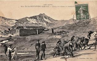 Ligne Maginot - CAMP DE RESTEFOND - (Casernement) - Col de Restefond - Chasseurs alpins en manoeuvres