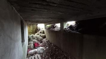 Ligne Maginot - LOBSANN - (Dépôt de Munitions) - Dessous du palier d'entrée 