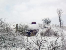 Ligne Maginot - PETIT REDERCHING - (Abri) - Le coffre est sous la neige