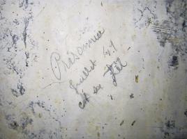 Ligne Maginot - PETIT REDERCHING - (Abri) - Graffiti 'prisonnier et sa fil...?  juillet 1941'