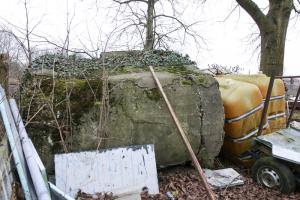 Ligne Maginot - VOIE-FERREE de ROPPENHEIM (Blockhaus pour canon) - Les restes de béton