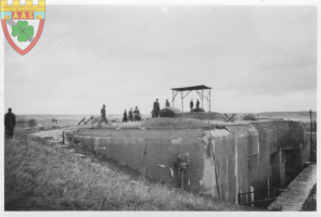 Ligne Maginot - SIMSERHOF - (Ouvrage d'artillerie) - Soldats allemands sur les dessus du bloc 4.