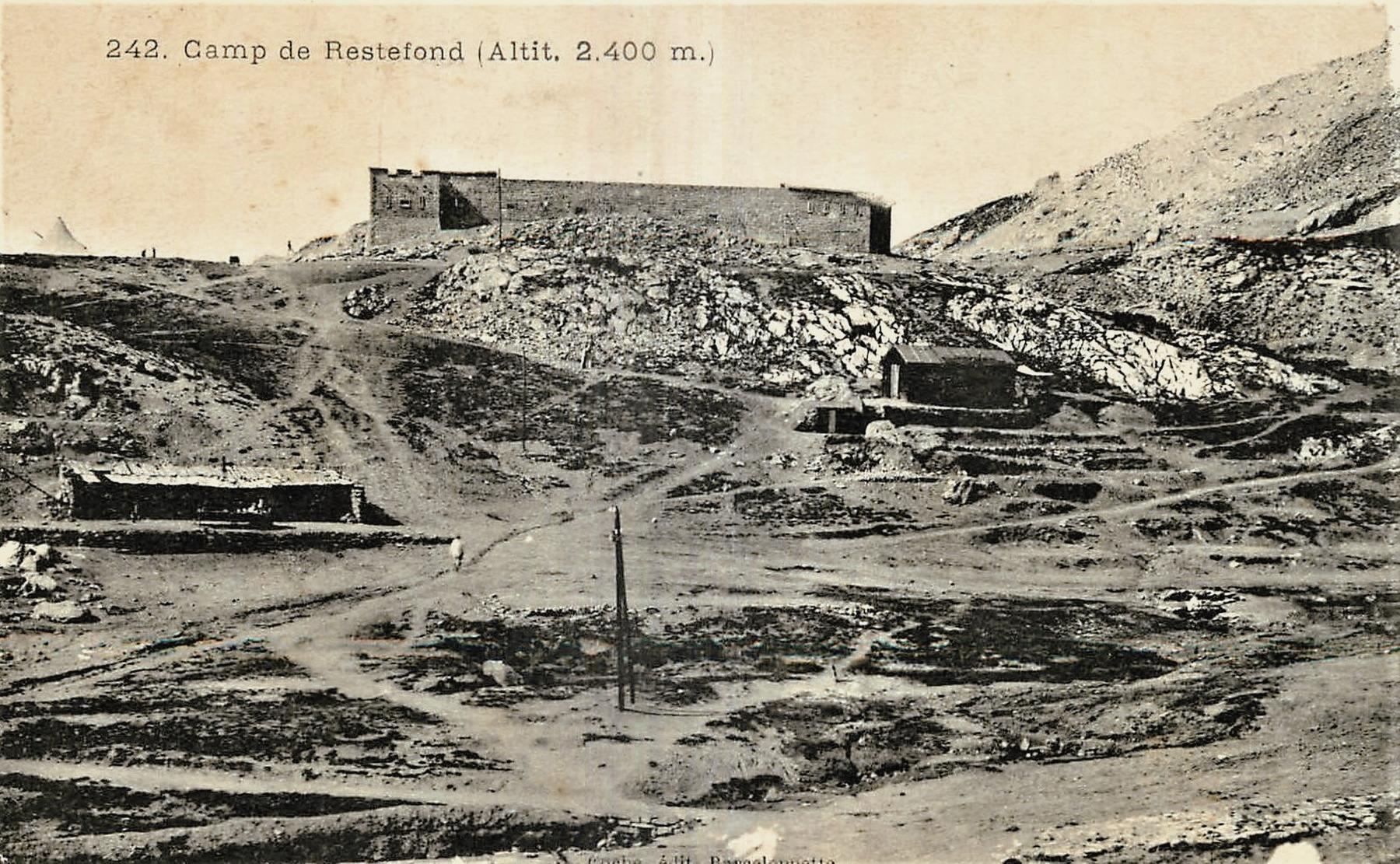 Ligne Maginot - CAMP DE RESTEFOND - (Casernement) - Col de Restefond