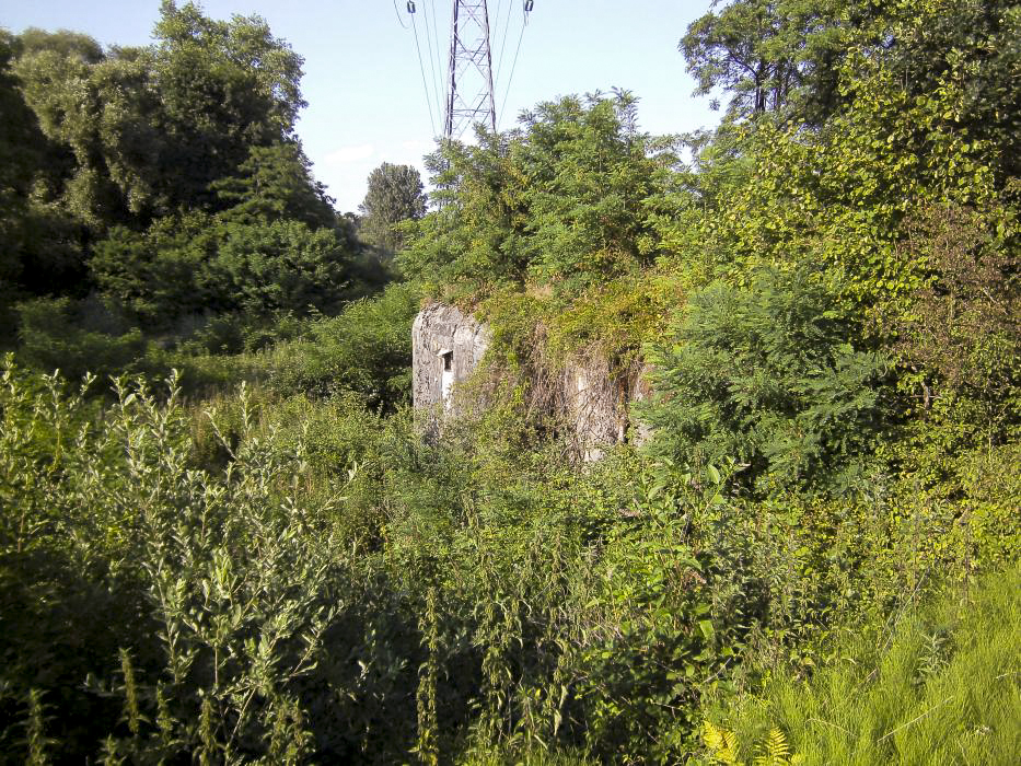 Ligne Maginot - ROUNTZENHEIM NORD - (Casemate d'infanterie) - Vue depuis les pistes de la voie ferrée