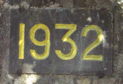 Ligne Maginot - AUENHEIM NORD - (Casemate d'infanterie) - Cartouche date au dessus de la porte