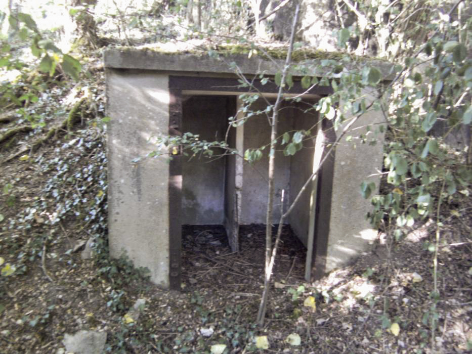 Ligne Maginot - ROUNTZENHEIM SUD - (Casemate d'infanterie) - Les niches pour les mines et barbelés