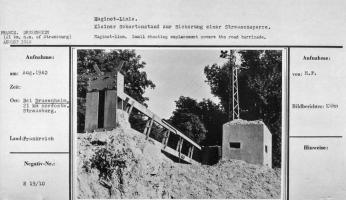 Ligne Maginot - Blockhaus et barrière du Pont Kreuzrhein - Cliché allemand d'aout 1940