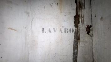 Ligne Maginot - FREUDENBERG - (Observatoire d'artillerie) - Inscription 'lavabo'