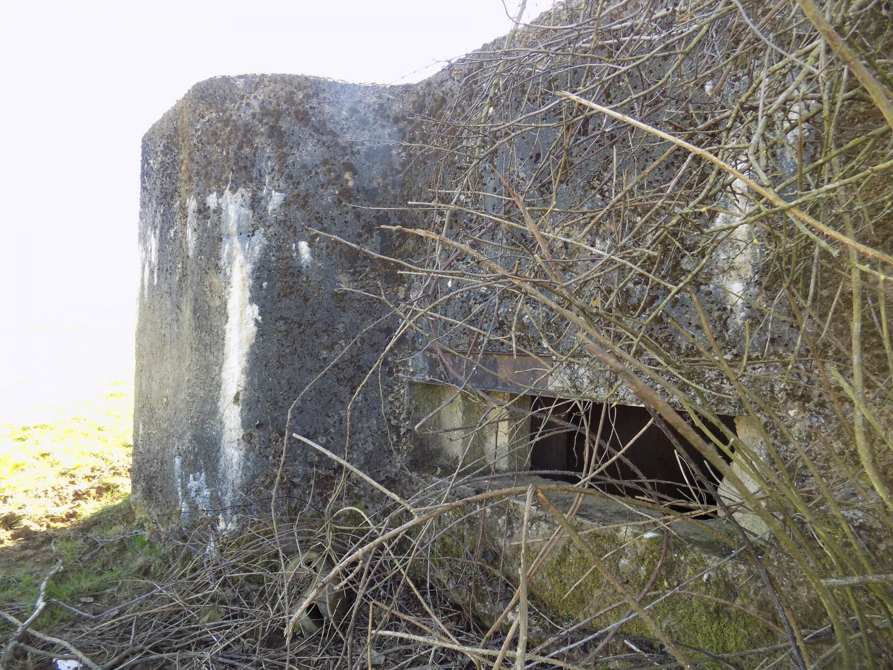 Ligne Maginot - BB193 - MALANDRY - (Blockhaus pour canon) - Créneau AC frontal