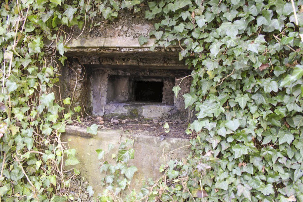 Ligne Maginot - SCHWANG - (Blockhaus pour arme infanterie) - Vue extérieure d'un des créneaux
