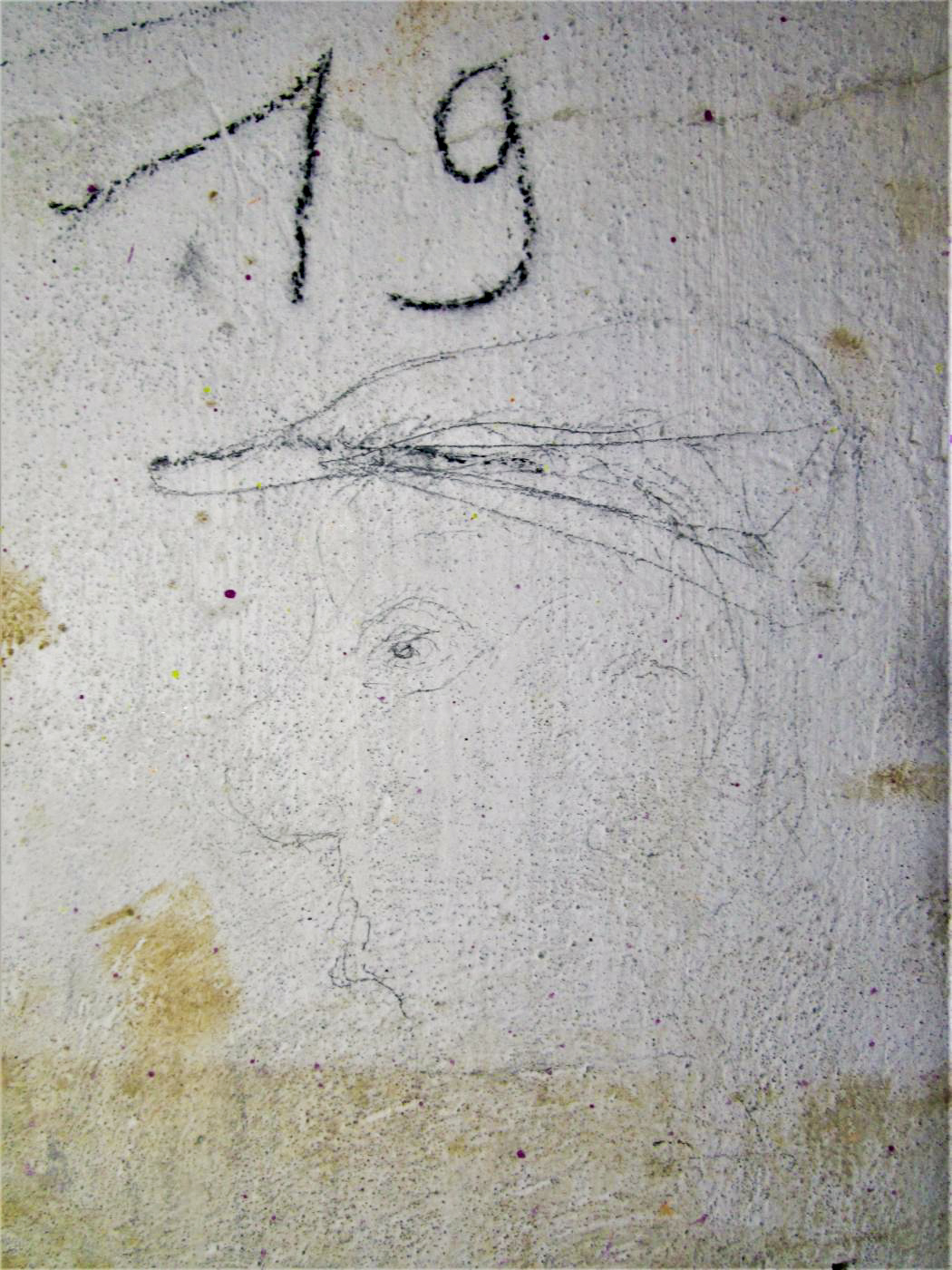 Ligne Maginot - HOFFEN - (Abri) - Chambre de troupe n°19
Graffiti à l'entrée