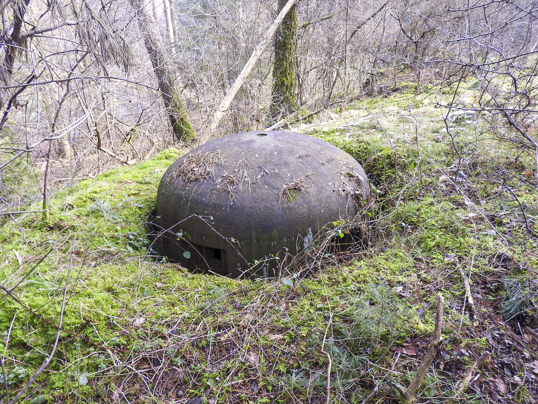 Ligne Maginot - GRAFENWEIHER EST - (Casemate d'infanterie - Simple) - La cloche GFM tombée dans son puits
