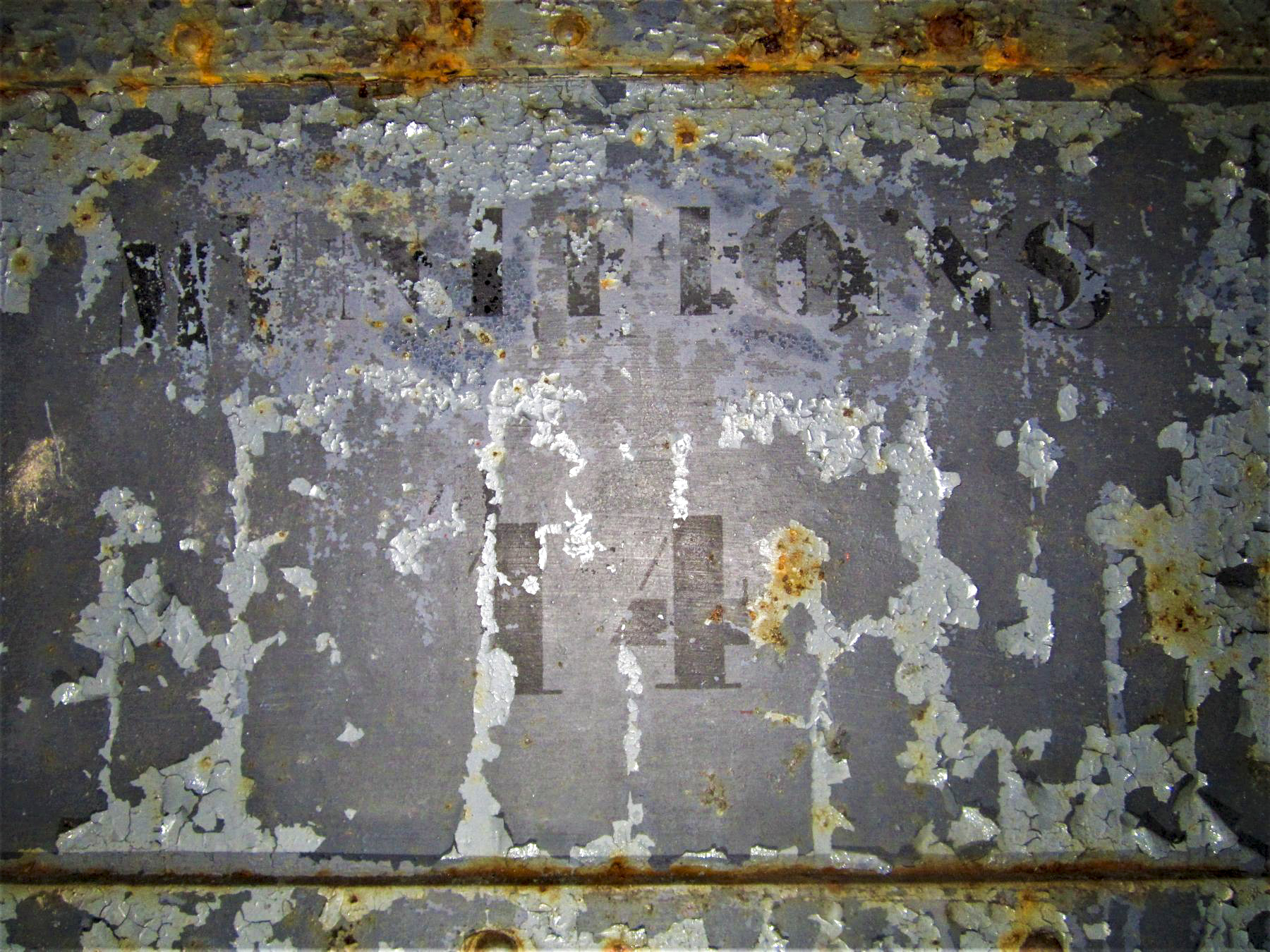 Ligne Maginot - FREUDENBERG (QUARTIER SCHIESSECK - I/37° RIF) - (Abri) - Inscription 'munitions 14' sur la porte
