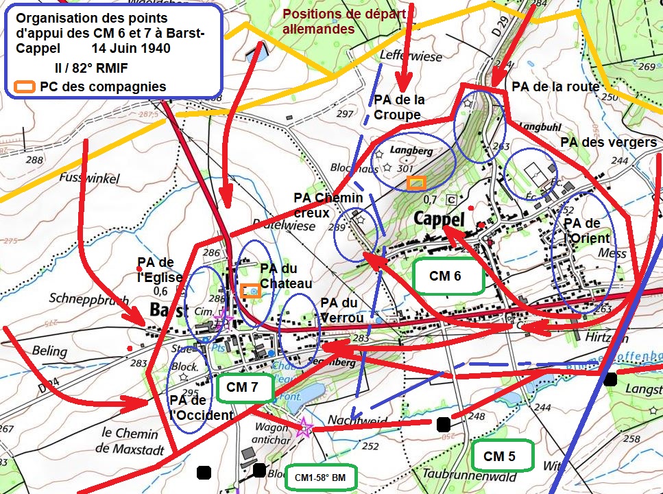 Ligne Maginot - Saillant de Barst-Cappel - 14 Juin 1940 - 