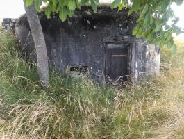 Ligne Maginot - Blockhaus Spiess 3 - L'entrée et le créneau de défense rapprochée
