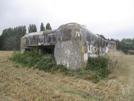 Ligne Maginot - A5 - PONT DE WATOU - (Blockhaus pour canon) - Vue prise dos au ruisseau Ey Becque