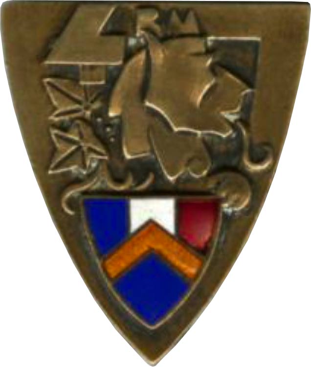 Ligne Maginot - 4° Bataillon de mitrailleurs - Insigne - Insigne du 4° BM (Bataillon de Mitrailleurs)