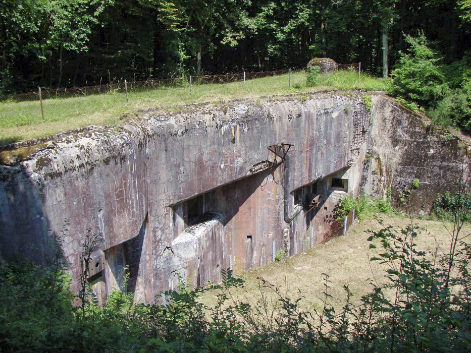 Ligne Maginot - HACKENBERG - A19 (Ouvrage d'artillerie) - Vue d'ensemble du bloc 25