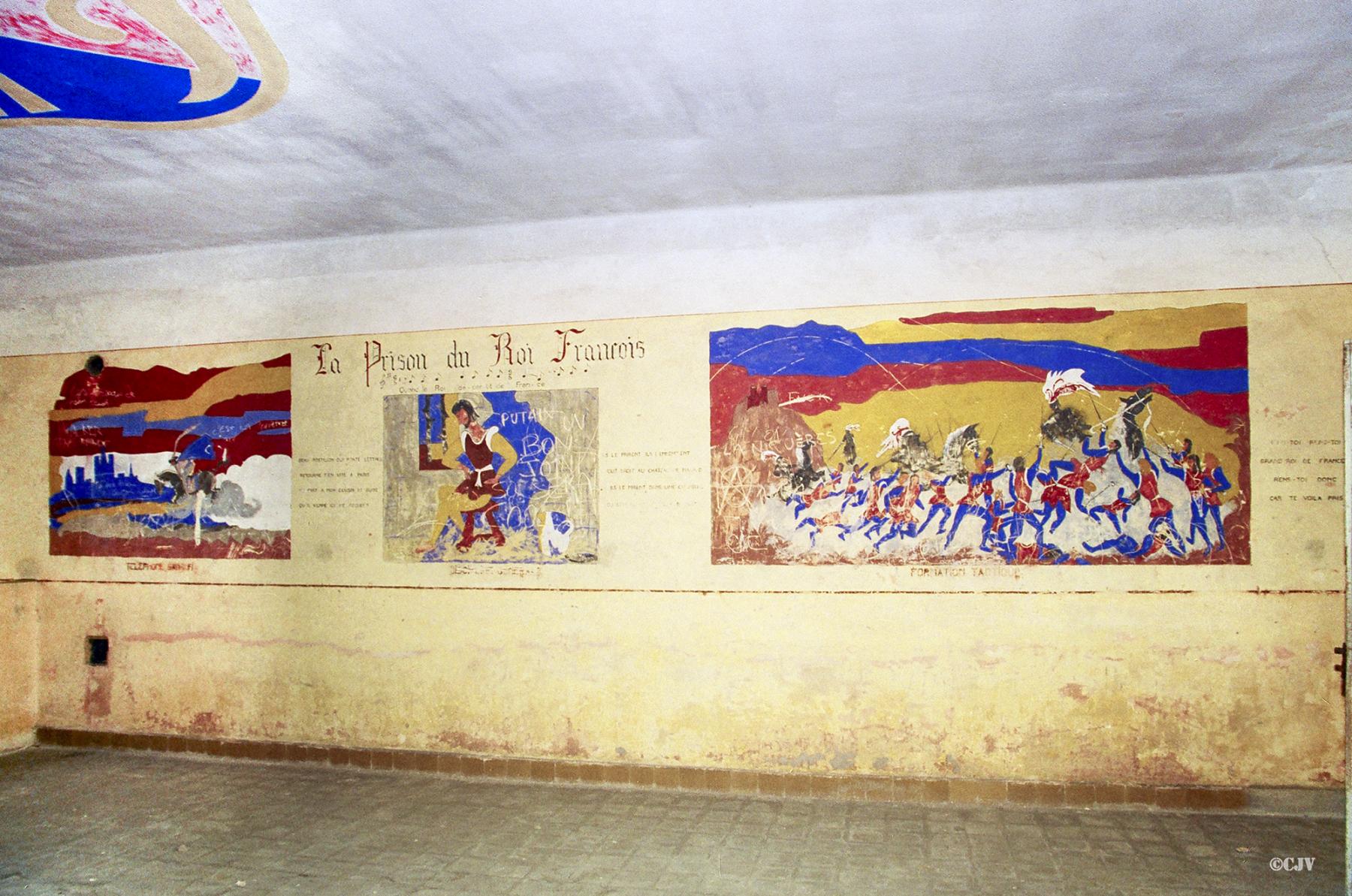 Ligne Maginot - LANGENSOULTZBACH - (Camp de sureté) - Bâtiment B
Salle 14
Peinture murale du casernement