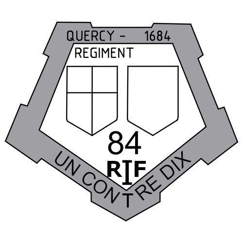 Ligne Maginot - Insigne du 84° RIF - MARPENT Nord - Reconstitution de l'insigne de la casemate de Marpent-Nord