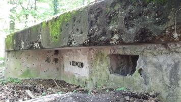 Ligne Maginot - OBERJAEGERHOFF - (Abri) - Détail des impacts